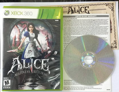 ALICE: MADNESS RETURNS (XBOX 360 X360) - jeux video game-x