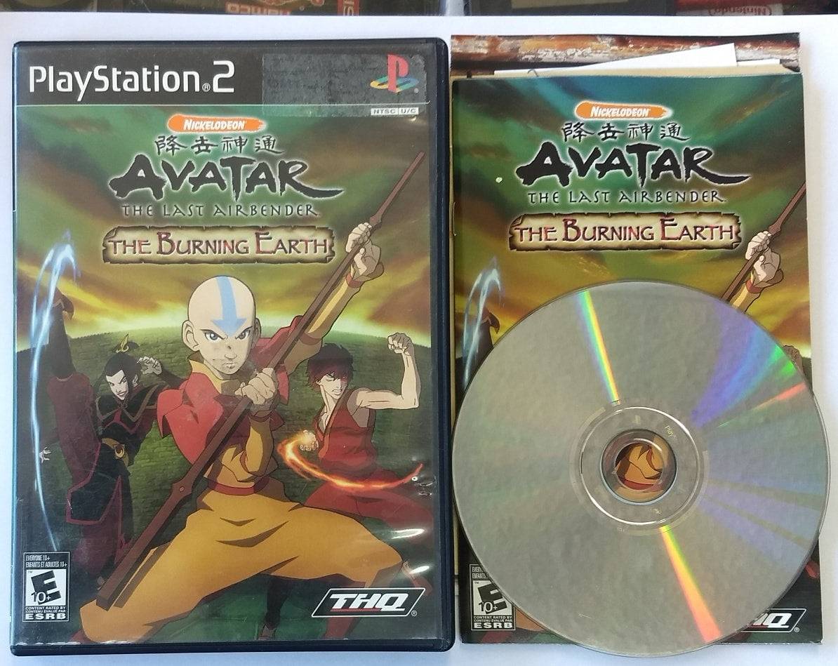 AVATAR: THE LAST AIRBENDER – THE BURNING EARTH (PLAYSTATION 2 PS2) - jeux video game-x