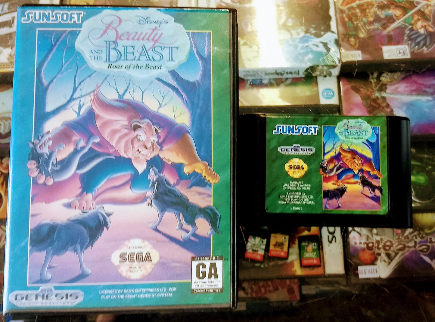 BEAUTY AND THE BEAST: ROAR OF THE BEAST SEGA GENESIS SG - jeux video game-x