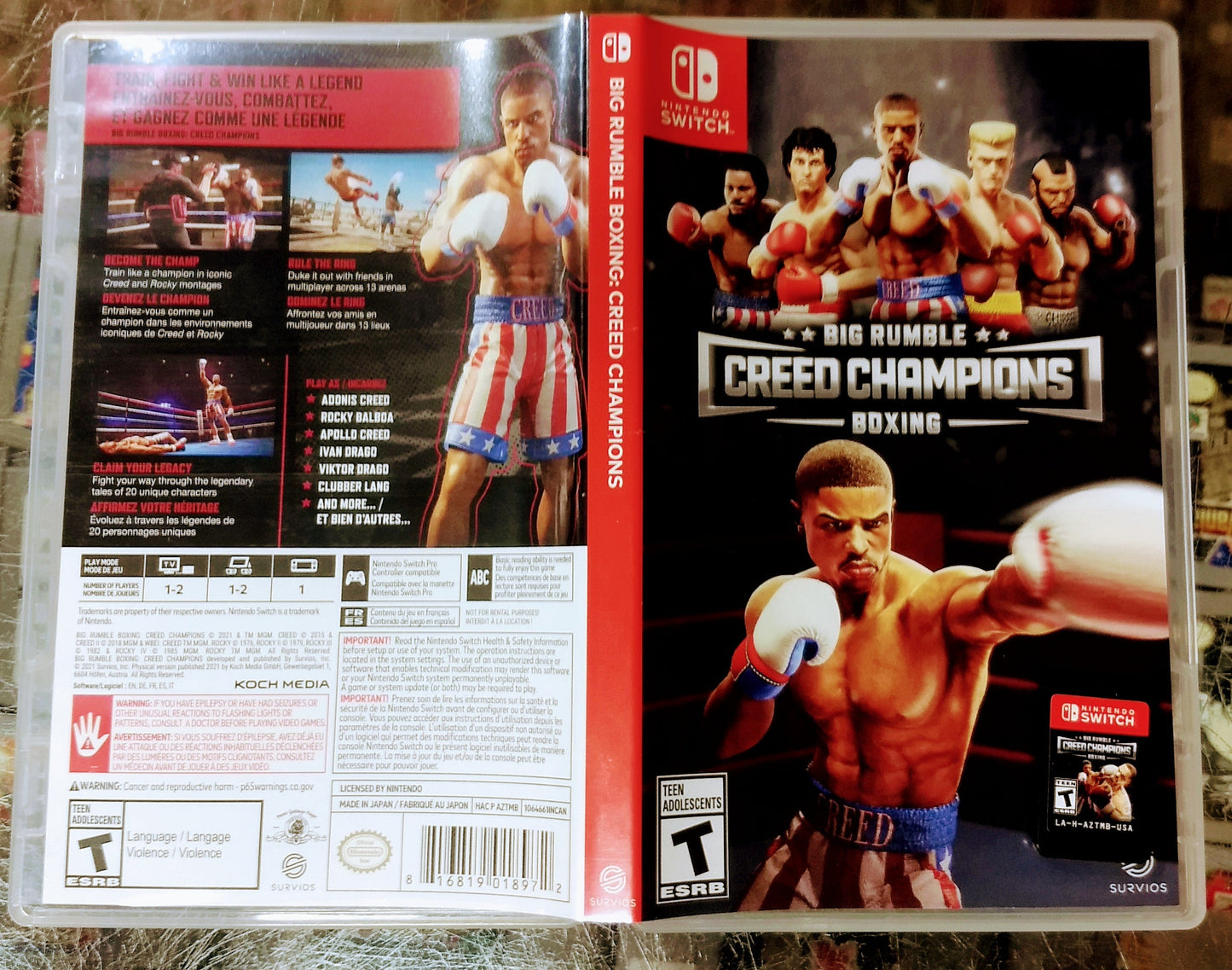 BIG RUMBLE BOXING CREED CHAMPIONS (NINTENDO SWITCH) - jeux video game-x