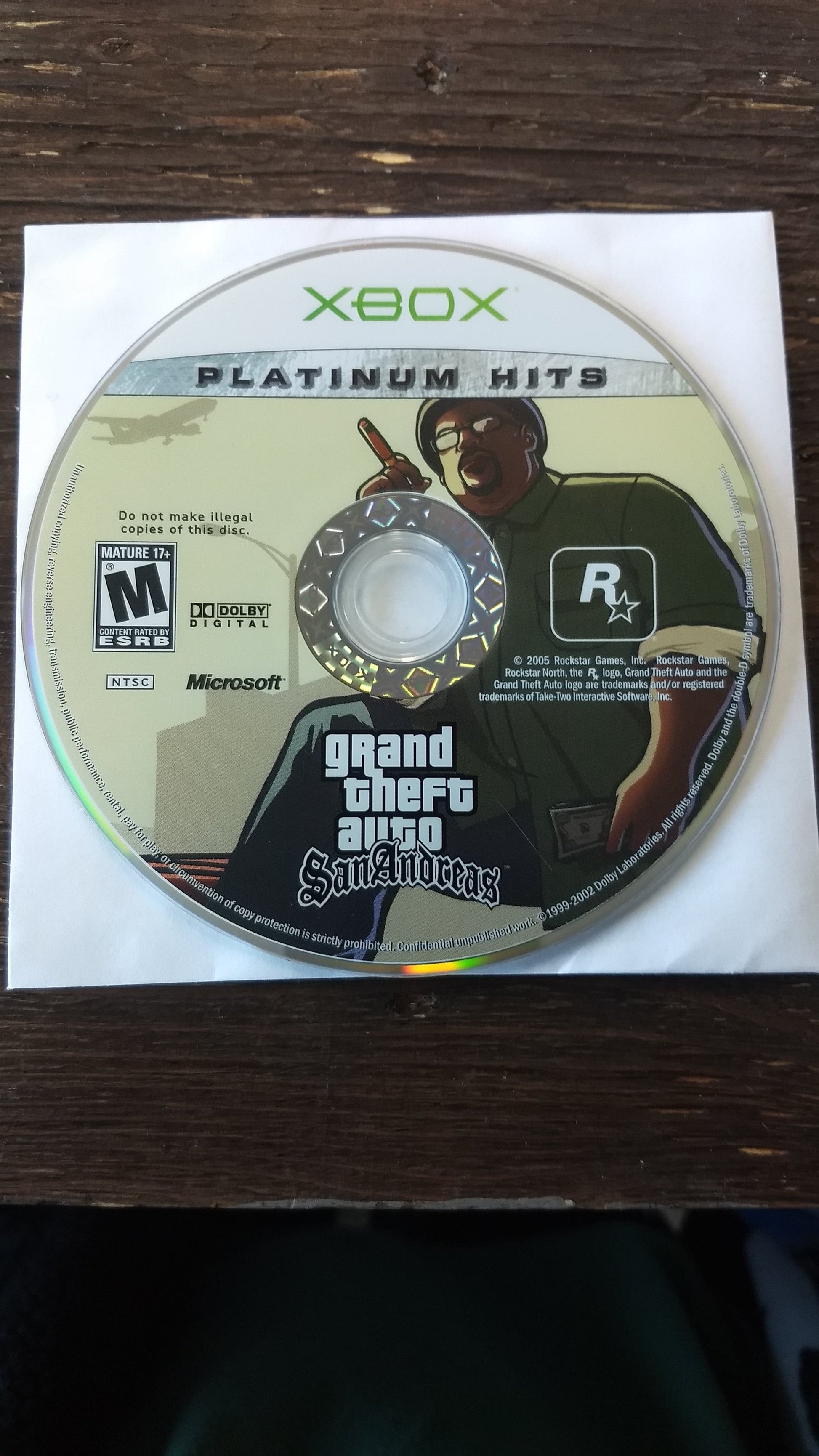 GRAND THEFT AUTO GTA SAN ANDREAS PLATINUM HITS (XBOX) | jeux video game-x