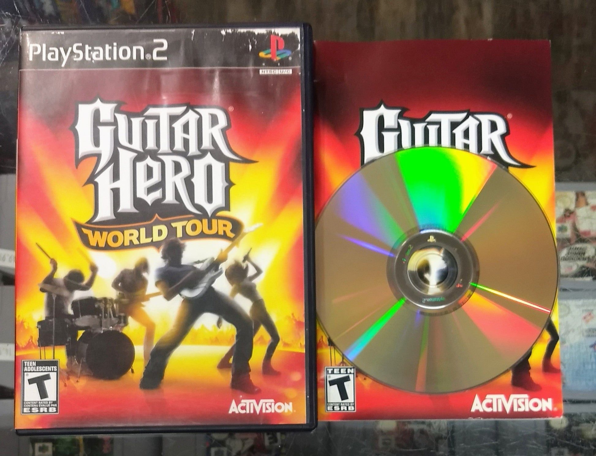 GUITAR HERO WORLD TOUR PLAYSTATION 2 PS2 - jeux video game-x