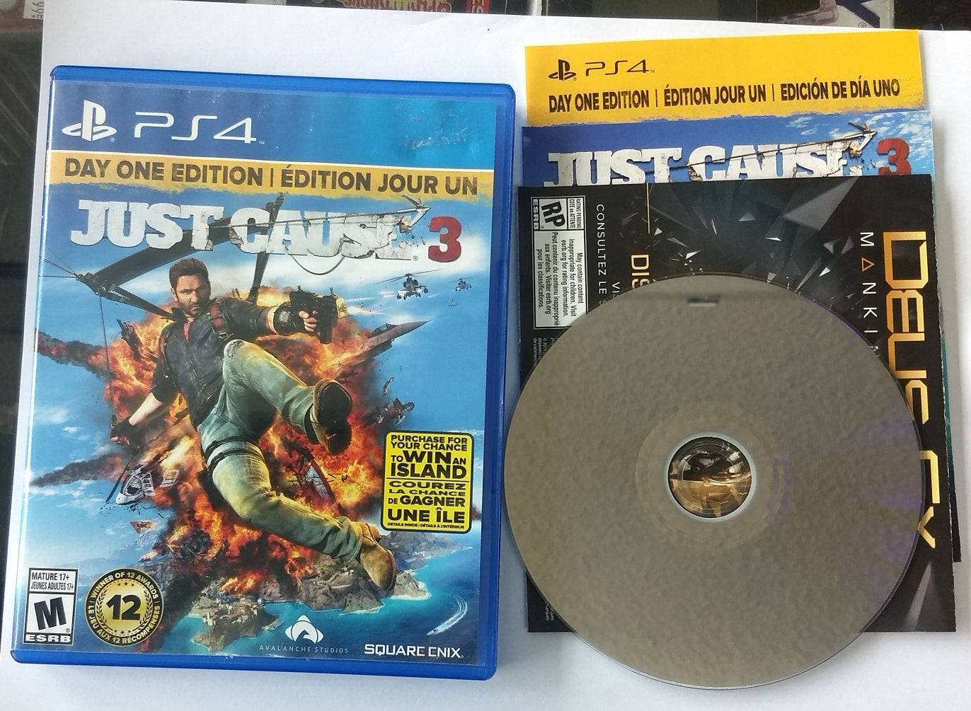 JUST CAUSE 3 (PLAYSTATION 4 PS4) - jeux video game-x