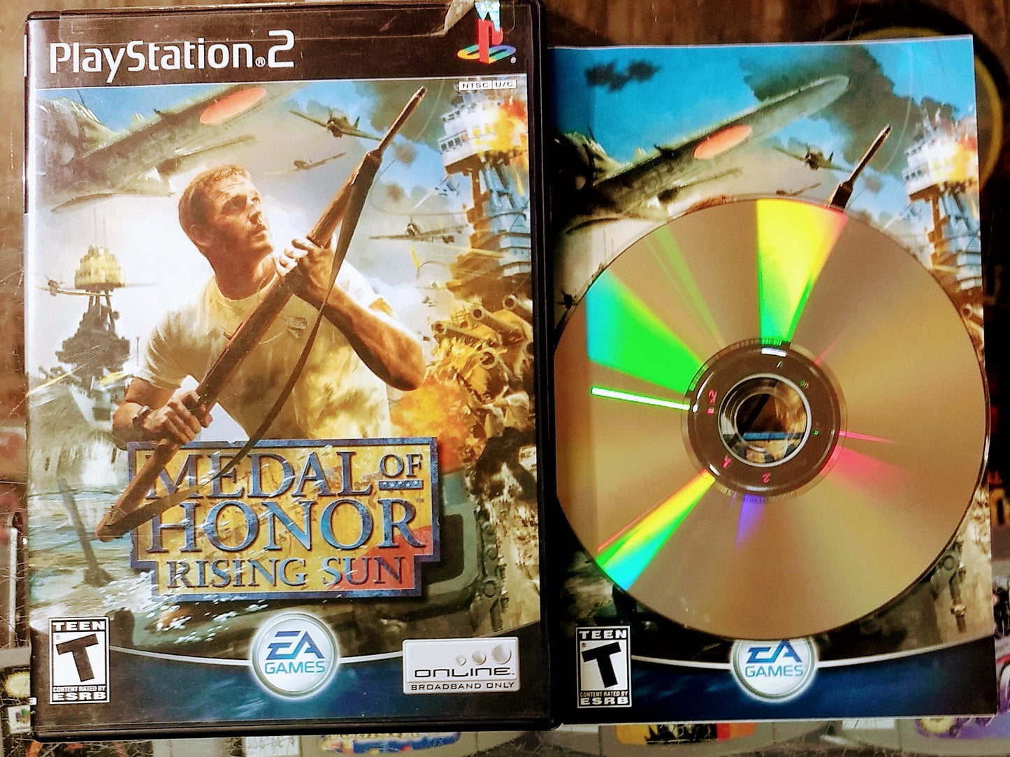 MEDAL OF HONOR RISING SUN PLAYSTATION 2 PS2 - jeux video game-x