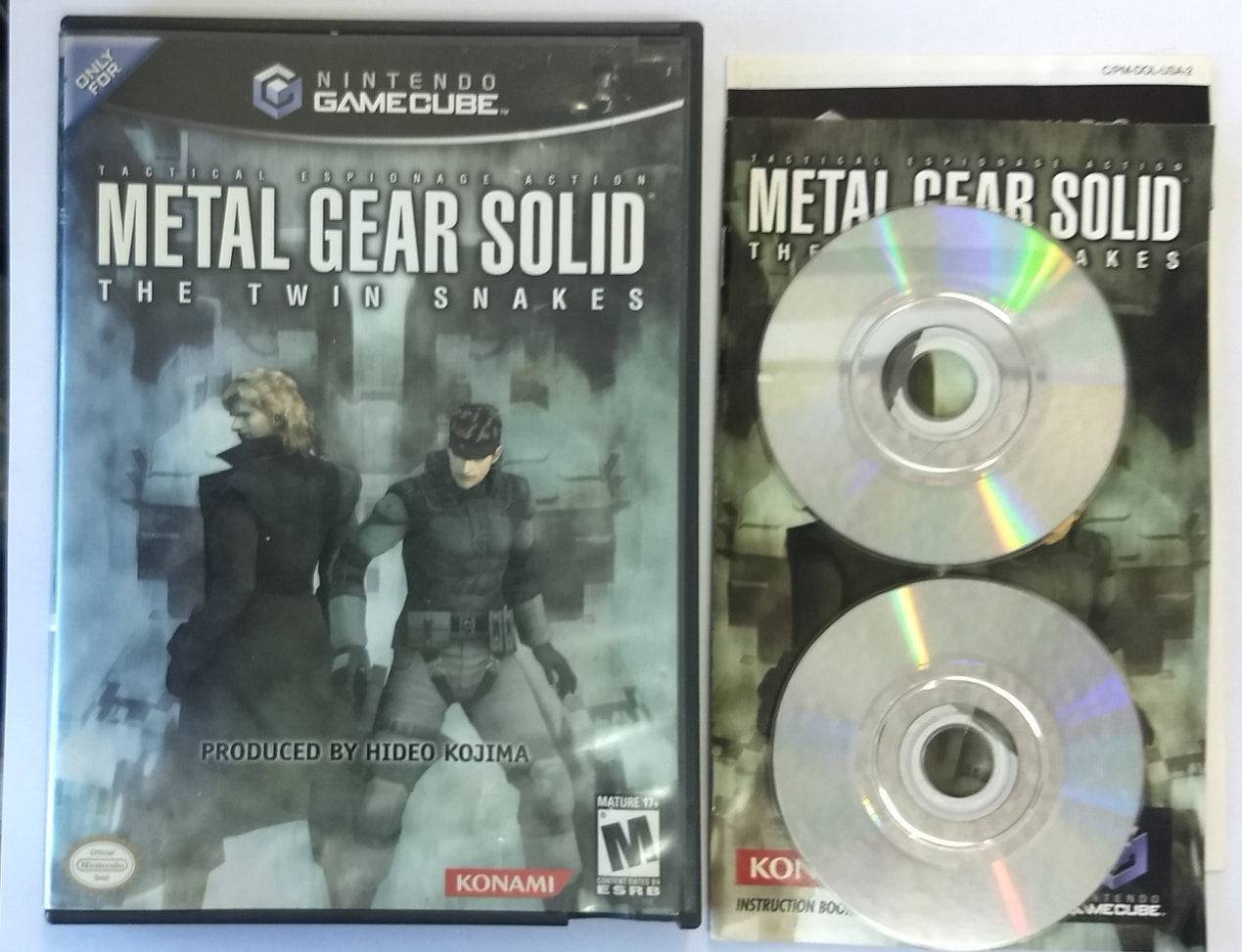 METAL GEAR SOLID TWIN SNAKES NINTENDO GAMECUBE NGC - jeux video game-x