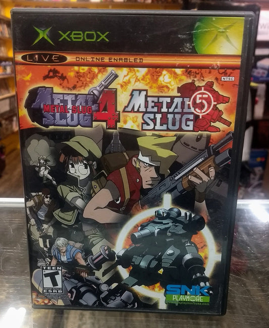 METAL SLUG 4 AND 5 (XBOX) - jeux video game-x