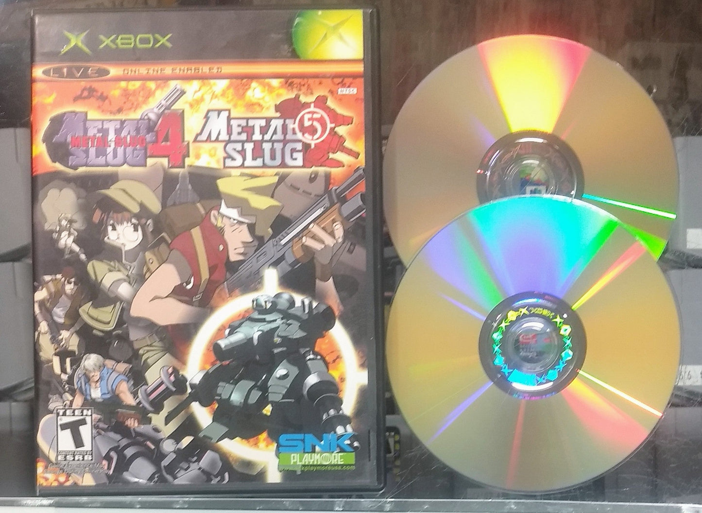 METAL SLUG 4 AND 5 (XBOX) - jeux video game-x