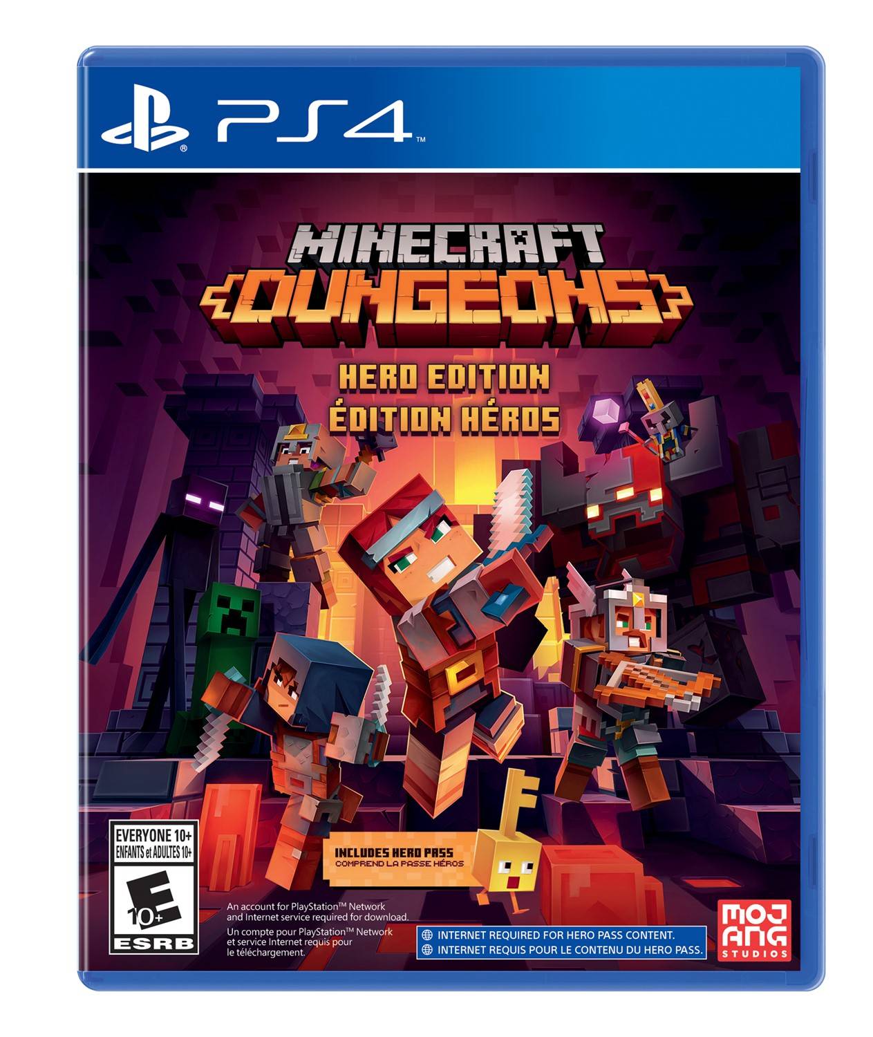 MINECRAFT DUNGEONS HERO EDITION (PLAYSTATION 4 PS4) - jeux video game-x