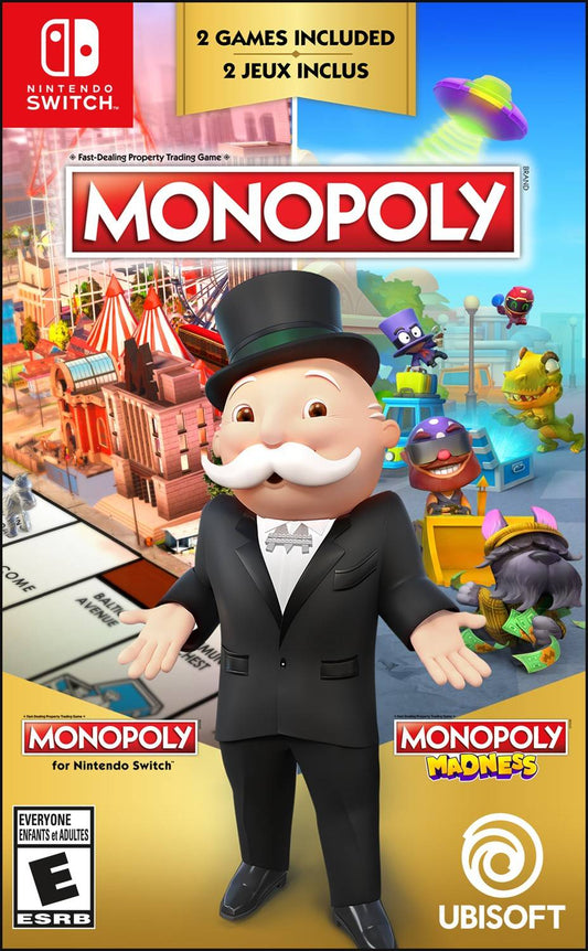 MONOPOLY PLUS AND MONOPOLY MADNESS (NINTENDO SWITCH) - jeux video game-x