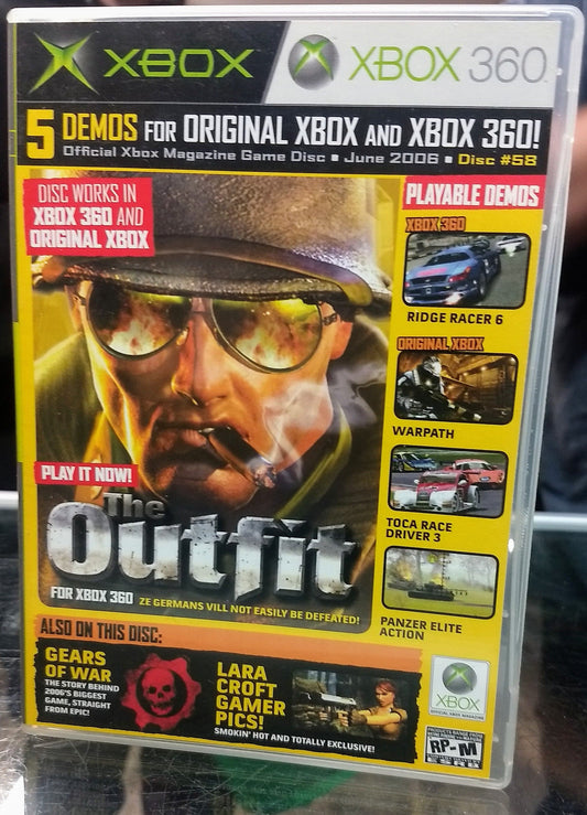 OFFICIAL XBOX MAGAZINE DEMO DISC 58 (XBOX 360 X360) - jeux video game-x