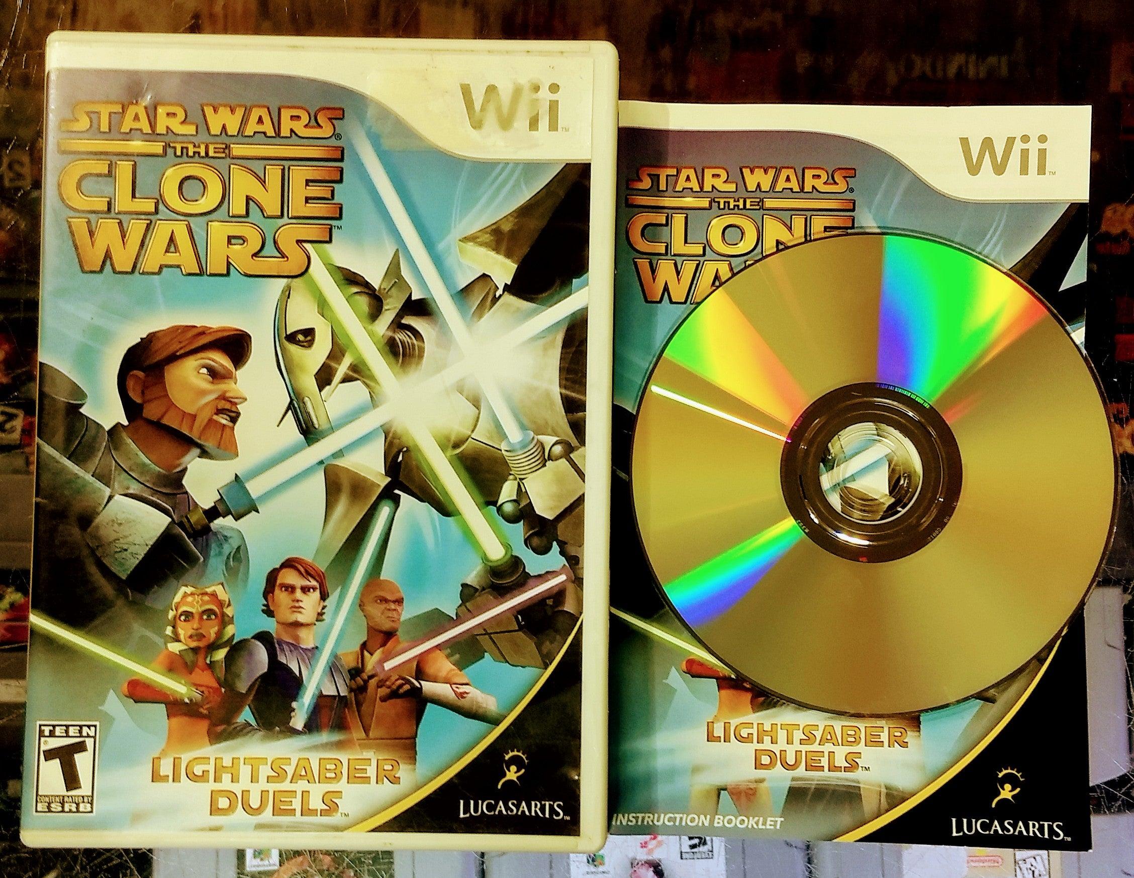 STAR WARS THE CLONE WARS LIGHTSABER DUELS NINTENDO WII jeux video game x
