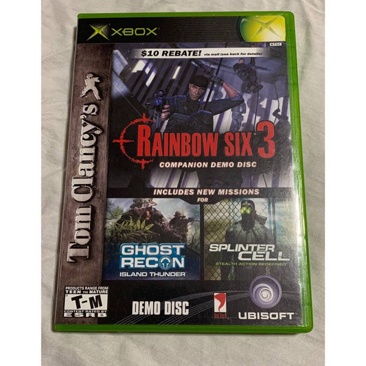 RAINBOW SIX 3 EXCLUSIVE COMPANION DEMO DISC (XBOX) - jeux video game-x
