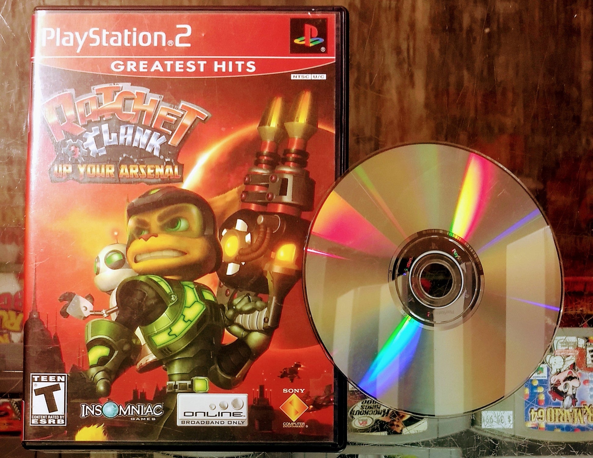 RATCHET AND CLANK UP YOUR ARSENAL GREATEST HITS PLAYSTATION 2 - jeux video game-x