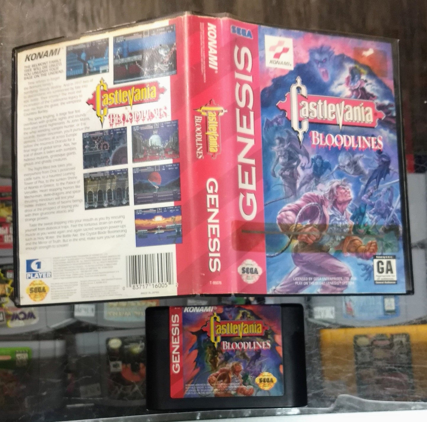 CASTLEVANIA BLOODLINES SEGA GENESIS SG) - jeux video game-x