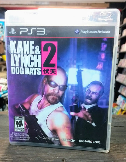 KANE AND LYNCH 2 DOG DAYS PLAYSTATION 3 PS3 - jeux video game-x