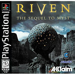 RIVEN THE SEQUEL TO MYST SLPS-01180-2 JAP IMPORT JPS1 - jeux video game-x