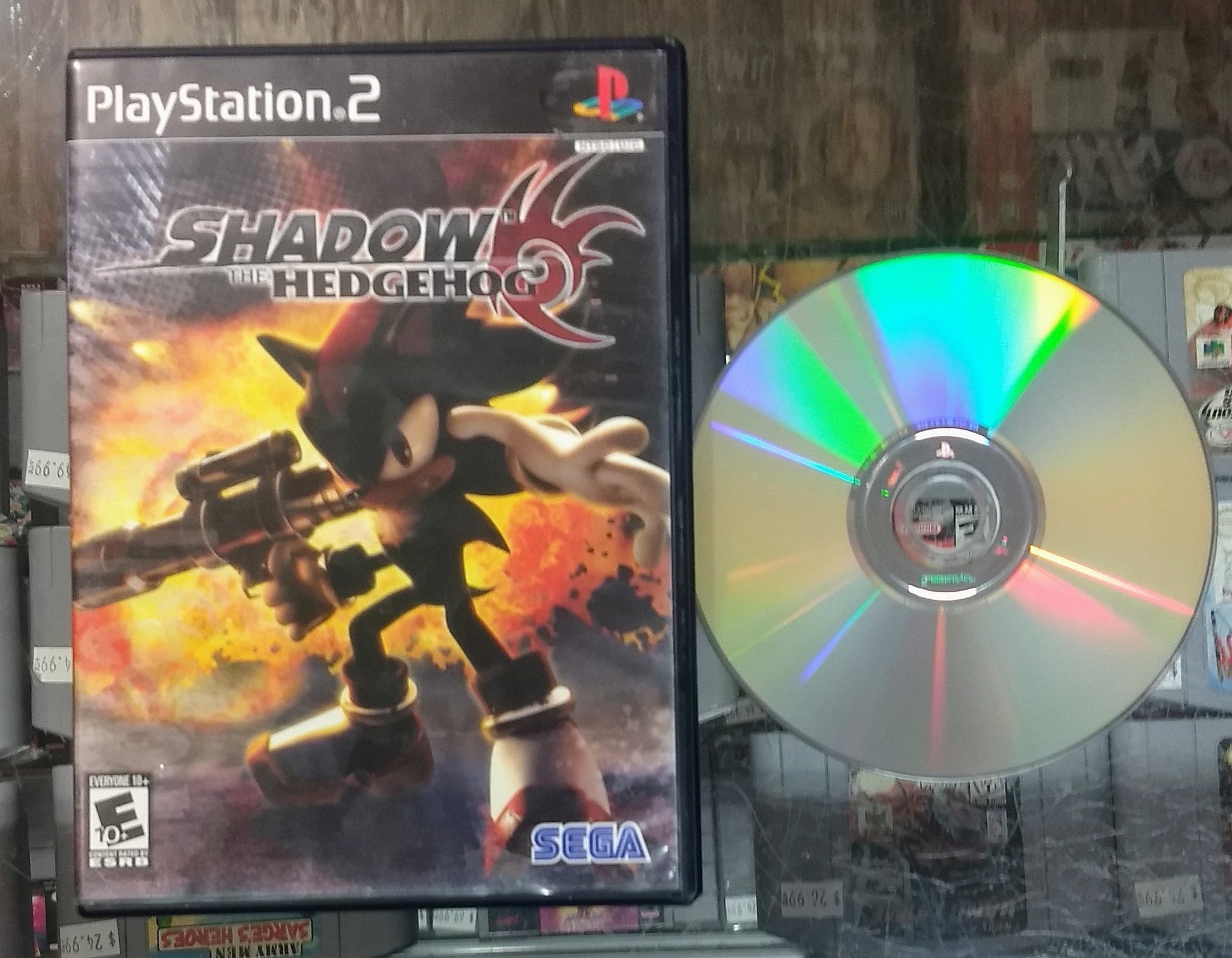 SHADOW THE HEDGEHOG PLAYSTATION 2 PS2 - jeux video game-x