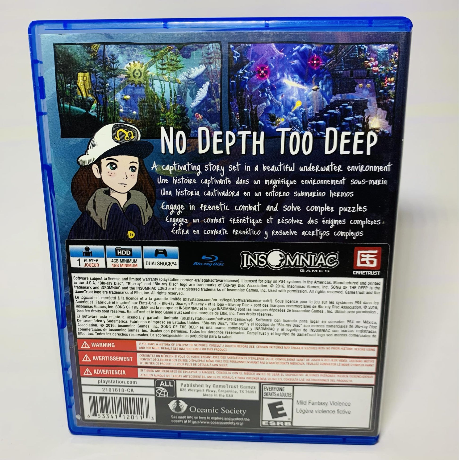 Song of the deep (PLAYSTATION 4 PS4) - jeux video game-x