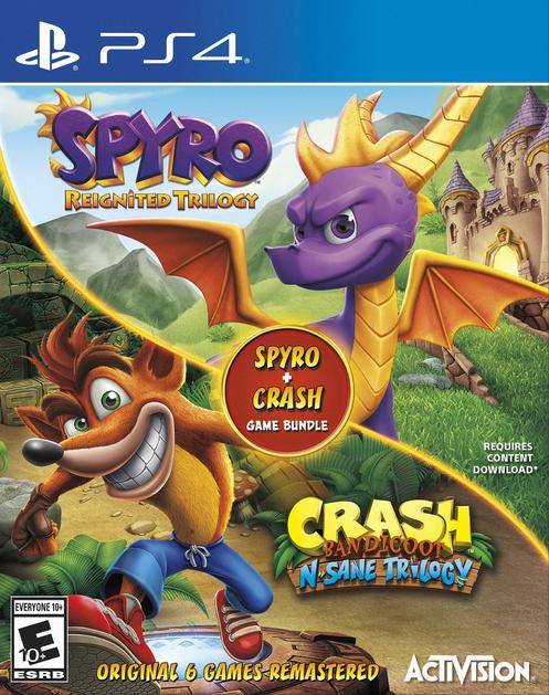 SPYRO & CRASH BUNDLE (PLAYSTATION 4 PS4) - jeux video game-x