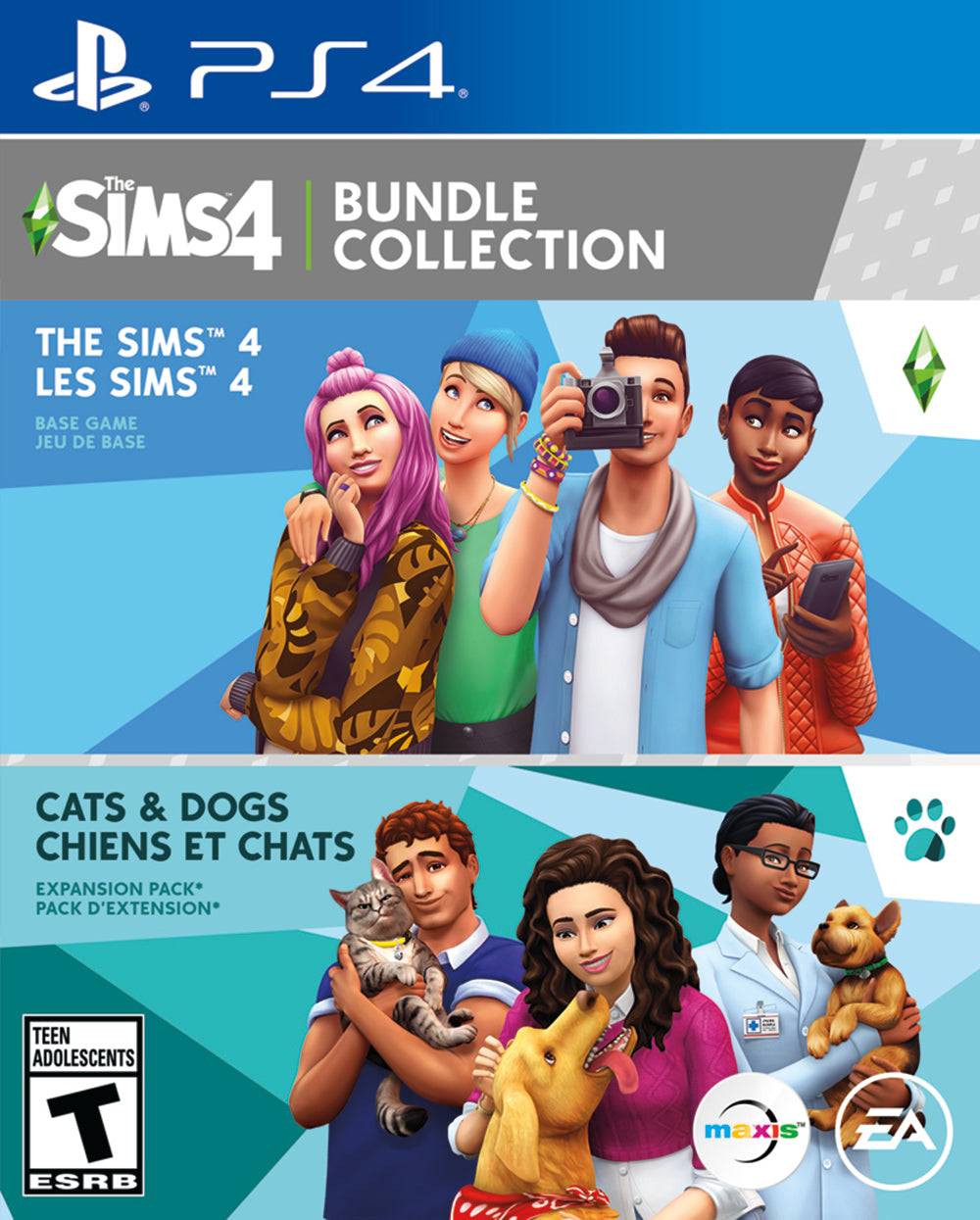 THE SIMS 4: CATS & DOGS BUNDLE (PLAYSTATION 4 PS4) - jeux video game-x