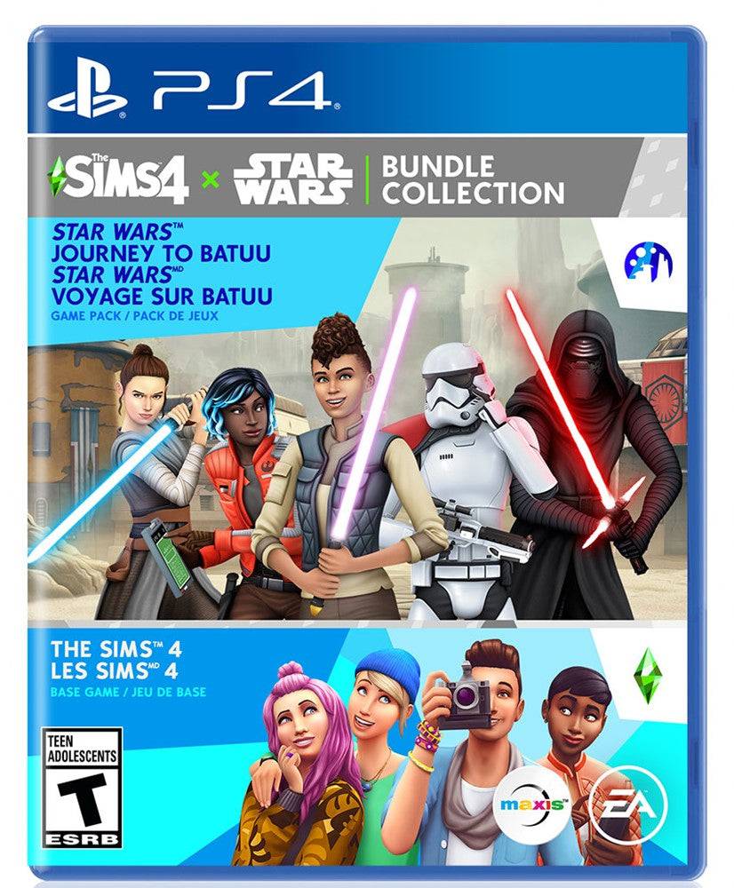 THE SIMS 4 + STAR WARS JOURNEY TO BATUU (PLAYSTATION 4 PS4) - jeux video game-x