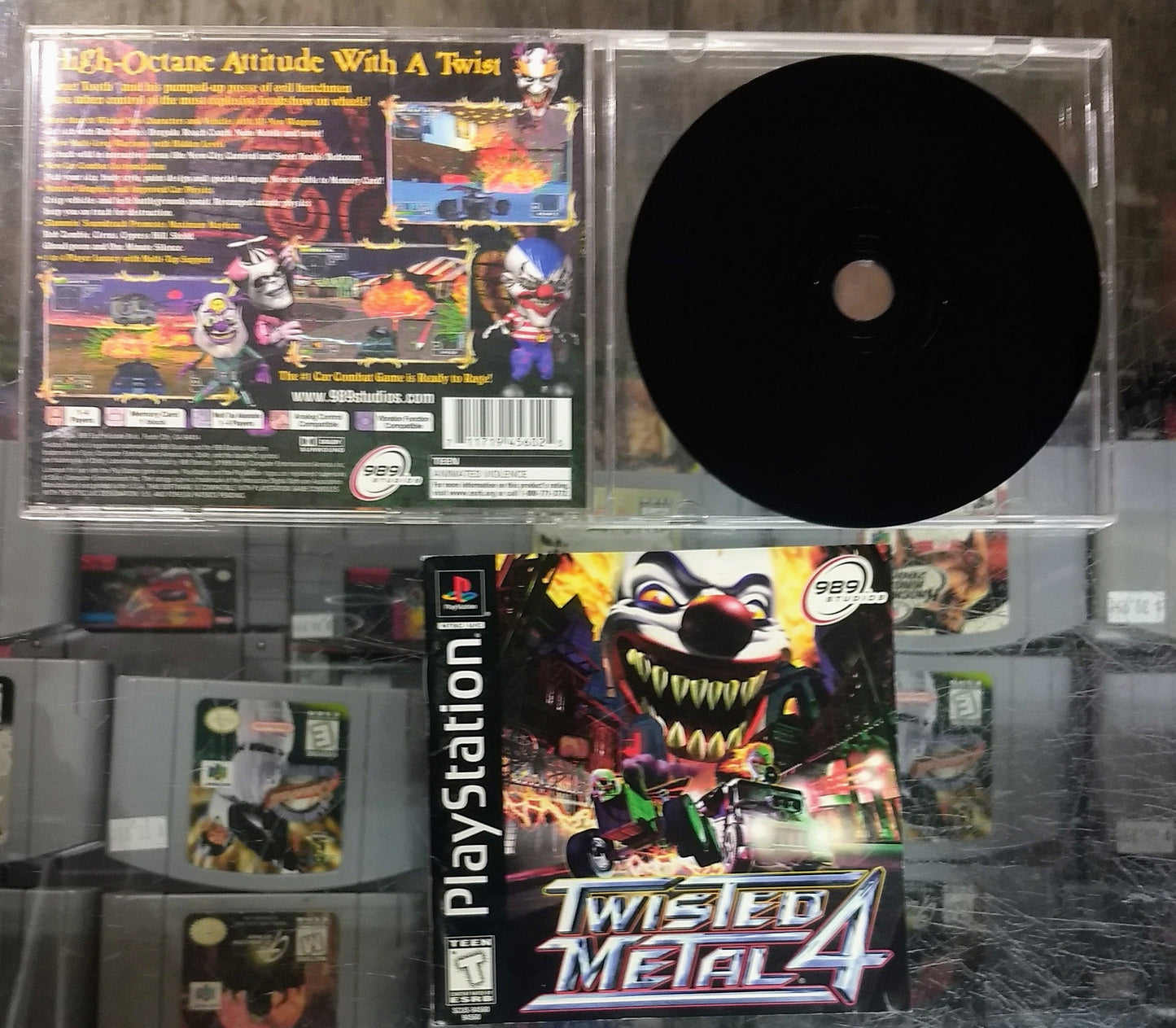 TWISTED METAL 4 (PLAYSTATION PS1) - jeux video game-x