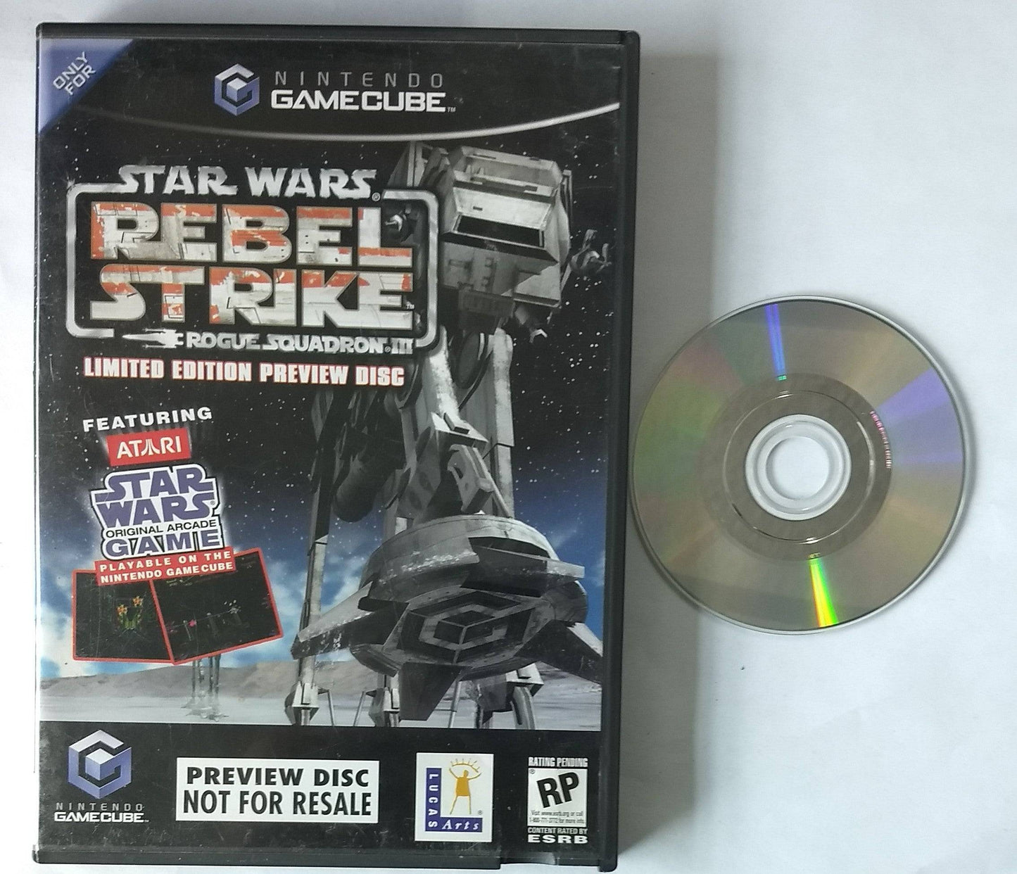 STAR WARS: ROGUE SQUADRON III 3 - REBEL STRIKE [PREVIEW DISC] (NINTENDO GAMECUBE NGC) - jeux video game-x