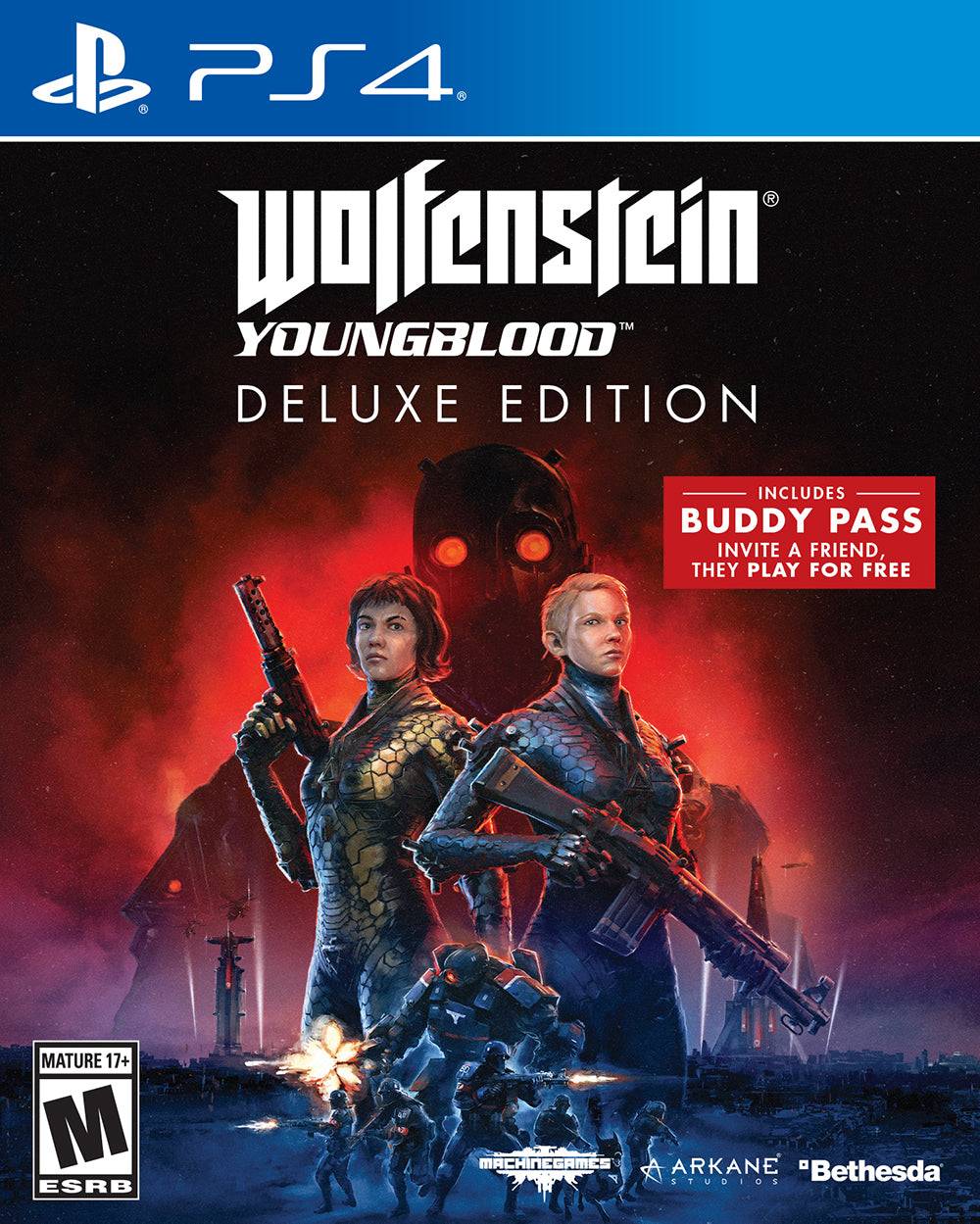 WOLFENSTEIN YOUNGBLOOD DELUXE EDITION  (PLAYSTATION 4 PS4) - jeux video game-x