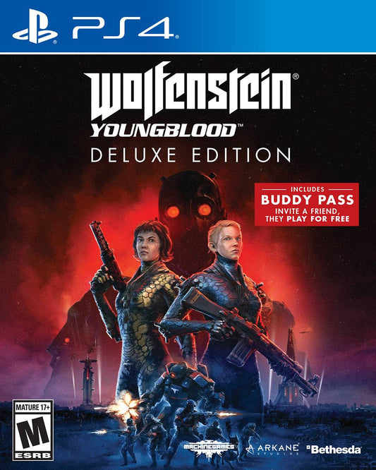 WOLFENSTEIN YOUNGBLOOD DELUXE EDITION  (PLAYSTATION 4 PS4) - jeux video game-x