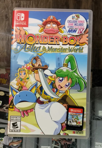 WONDER BOY ASHA IN MONSTER WORLD (NINTENDO SWITCH) - jeux video game-x