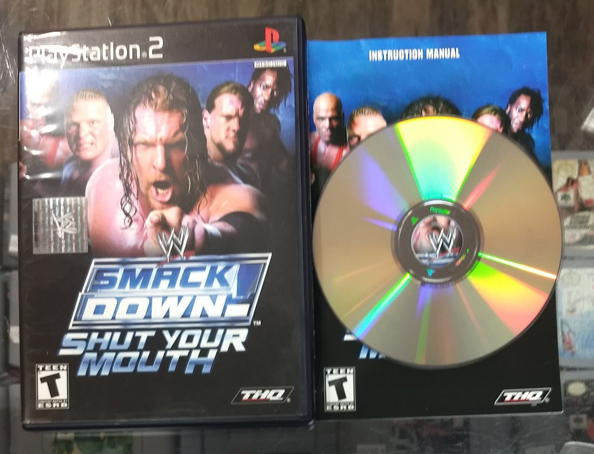 WWE SMACKDOWN SHUT YOUR MOUTH (PLAYSTATION 2 PS2) - jeux video game-x