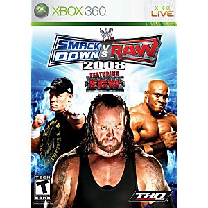 WWE SMACKDOWN VS. RAW 2008 XBOX 360 X360 - jeux video game-x