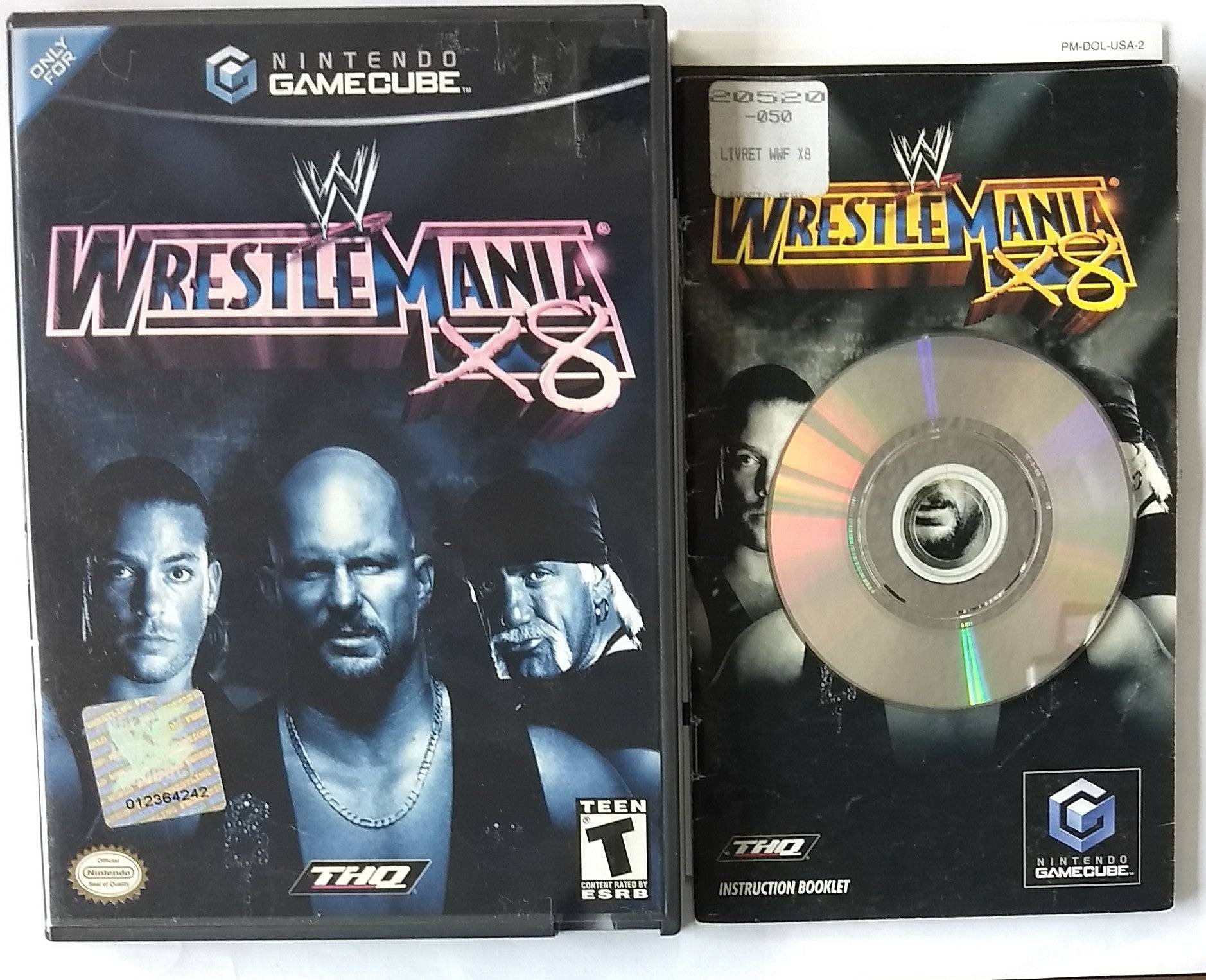 WWE WRESTLEMANIA X8 (NINTENDO GAMECUBE NGC) - jeux video game-x