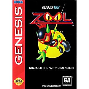 ZOOL NINJA OF THE NTH DIMENSION SEGA GENESIS SG - jeux video game-x