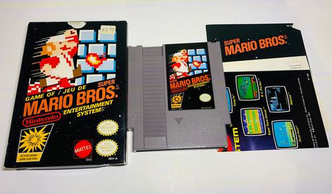 SUPER MARIO BROS EN BOITE MATTEL CANADIEN NINTENDO NES - jeux video game-x