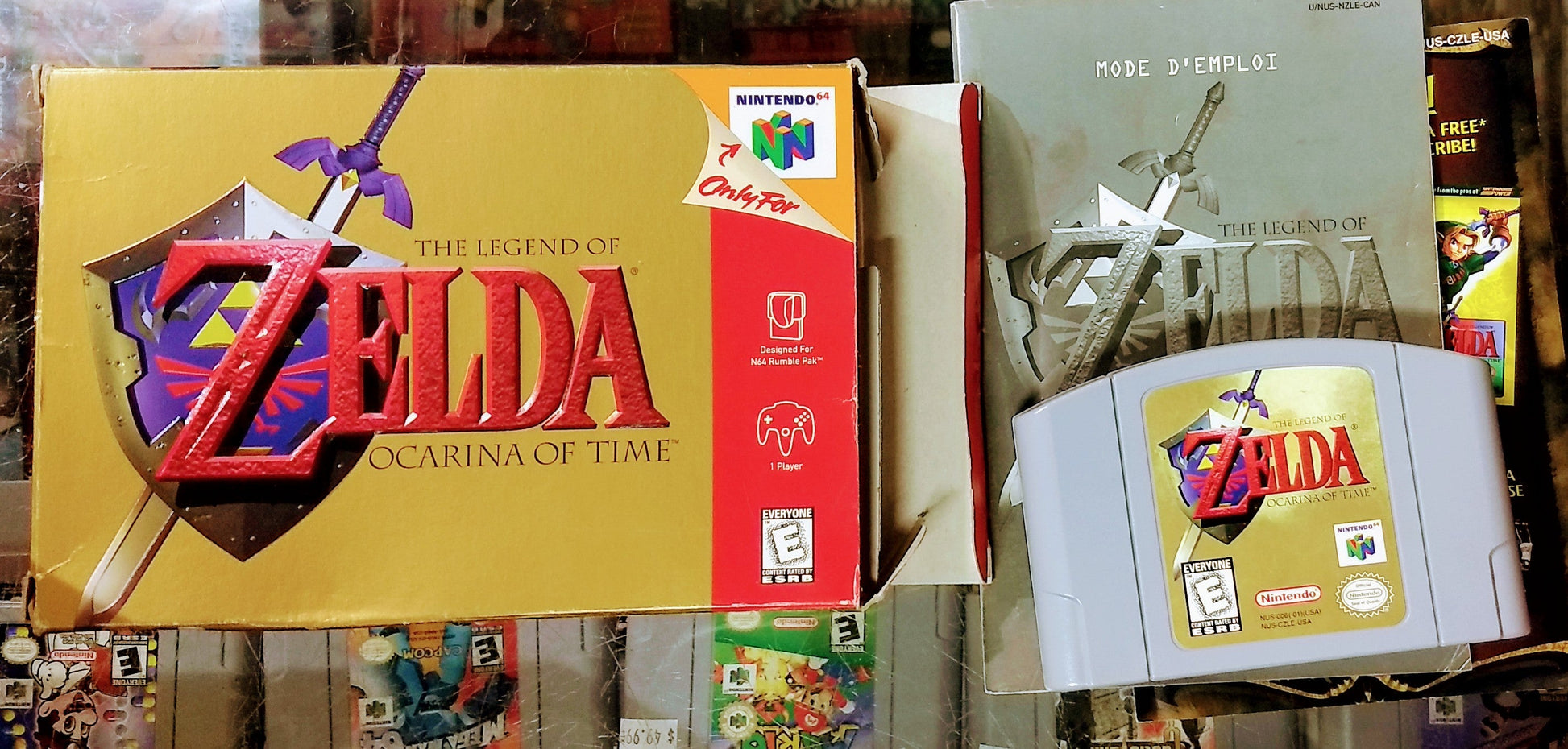 THE LEGEND OF ZELDA OCARINA OF TIME EN BOITE NINTENDO 64 N64 - jeux video game-x