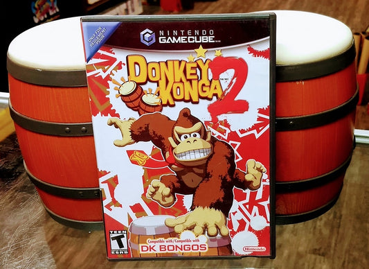 DONKEY KONGA 2 BONGO BUNDLE (NINTENDO GAMECUBE NGC) - jeux video game-x