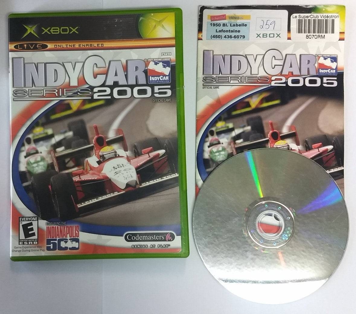 INDY CAR SERIES 2005 (XBOX) - jeux video game-x
