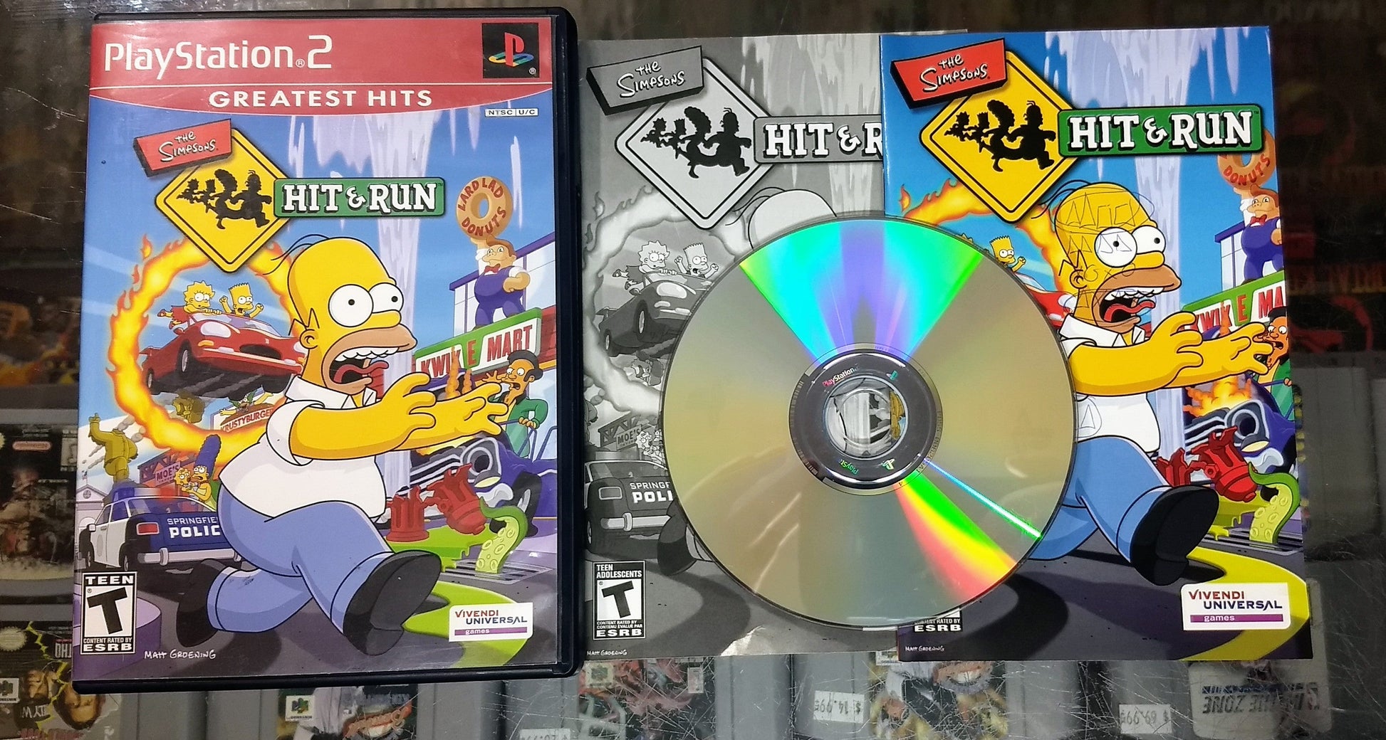 THE SIMPSONS HIT AND RUN GREATEST HITS (PLAYSTATION 2 PS2) - jeux video game-x