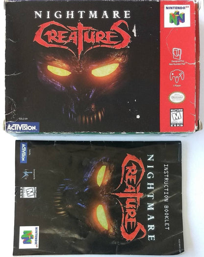 NIGHTMARE CREATURES EN BOITE (NINTENDO 64 N64) - jeux video game-x