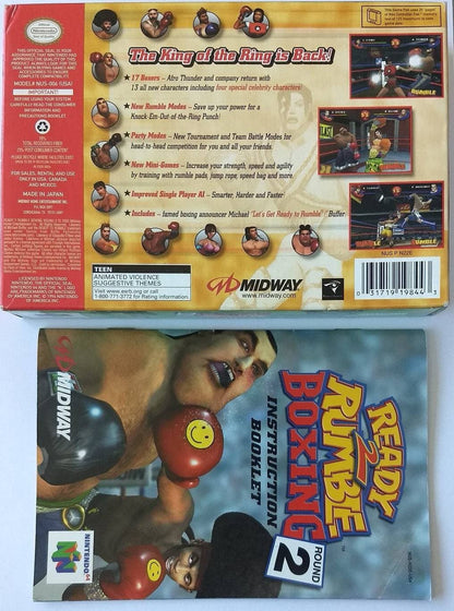 READY 2 RUMBLE BOXING ROUND 2 EN BOITE NINTENDO 64 N64 - jeux video game-x