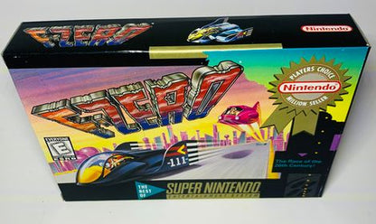 F-ZERO PLAYER'S CHOICE EN BOITE SUPER NINTENDO SNES - jeux video game-x