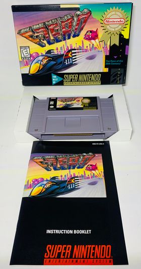 F-ZERO PLAYER'S CHOICE EN BOITE SUPER NINTENDO SNES - jeux video game-x