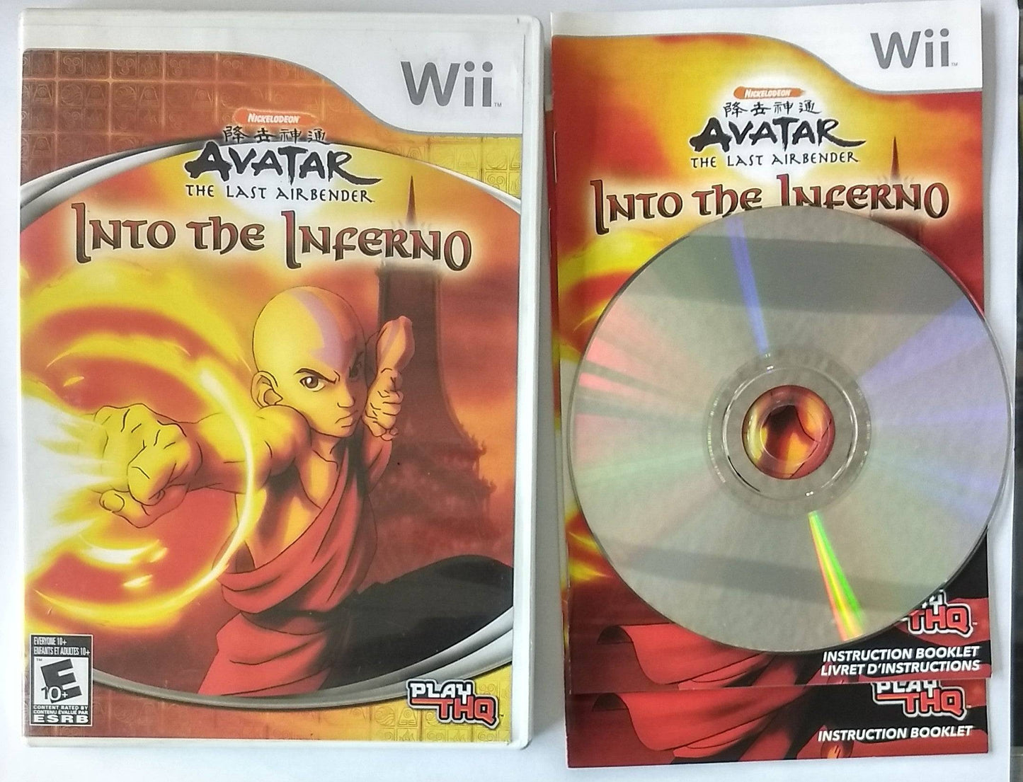 AVATAR THE LAST AIRBENDER INTO THE INFERNO NINTENDO WII - jeux video game-x