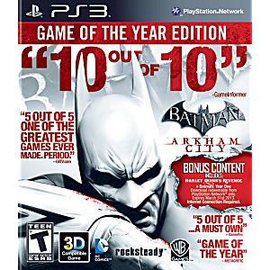 BATMAN: ARKHAM CITY GAME OF THE YEAR EDITION (GOTY) (PLAYSTATION 3 PS3) - jeux video game-x