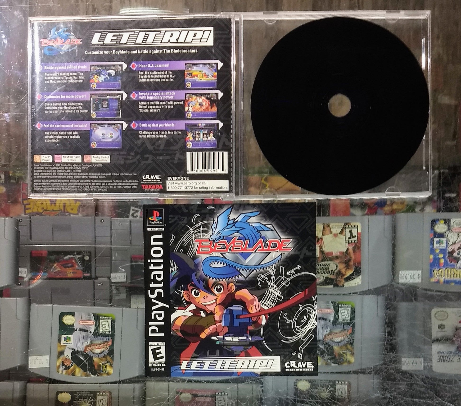 BEYBLADE LET IT RIP (PLAYSTATION PS1) - jeux video game-x