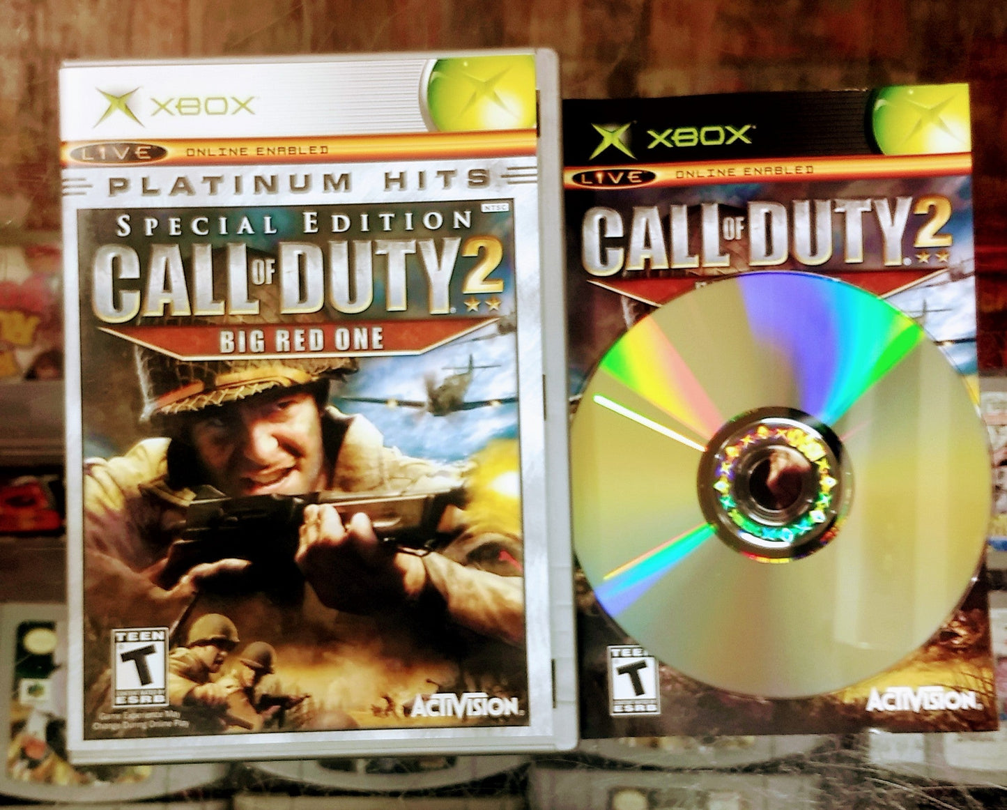 CALL OF DUTY 2 BIG RED ONE SPECIAL EDITION PLATINUM HITS (XBOX) - jeux video game-x