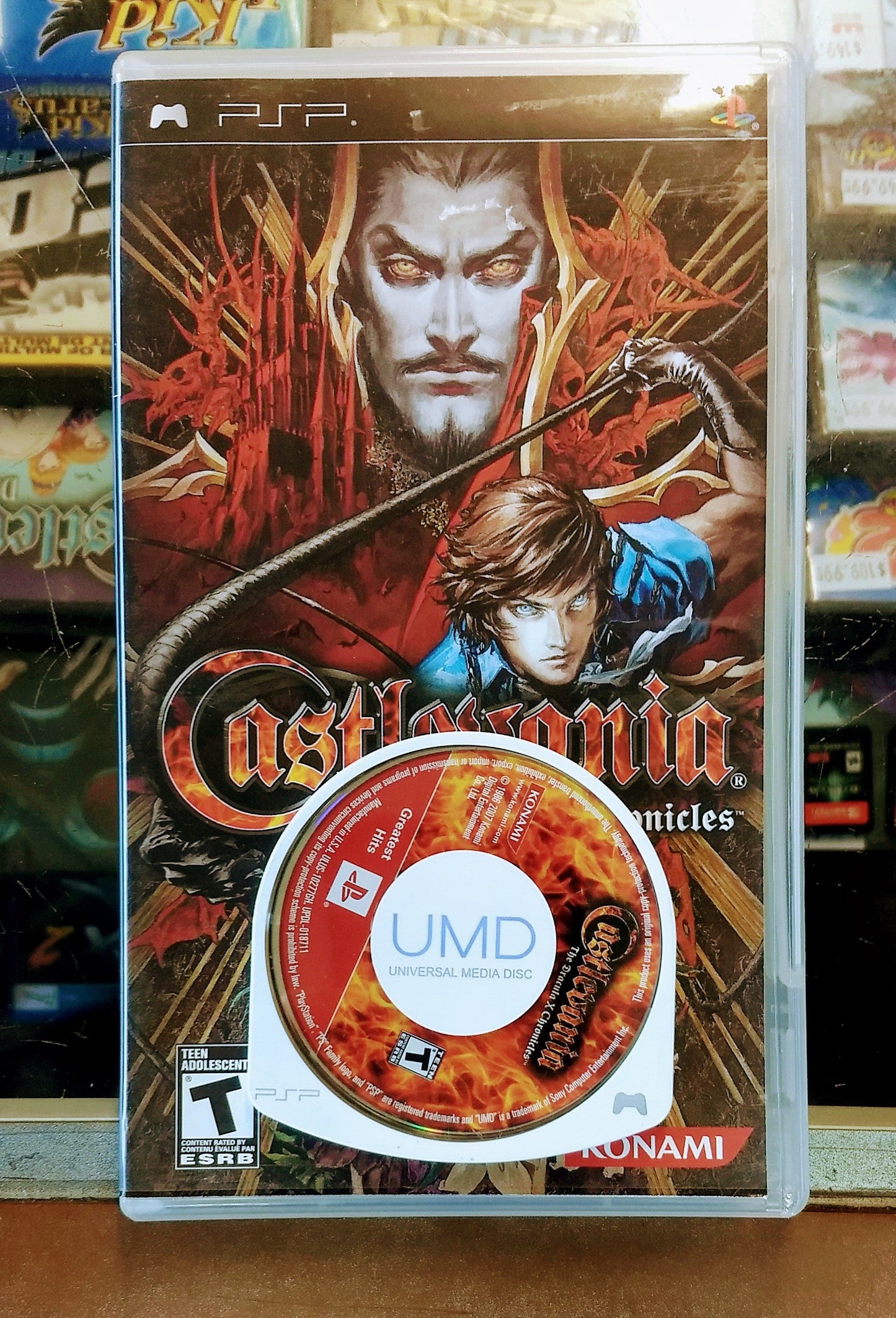 CASTLEVANIA THE DRACULA X CHRONICLES PLAYSTATION PORTABLE PSP - jeux video game-x