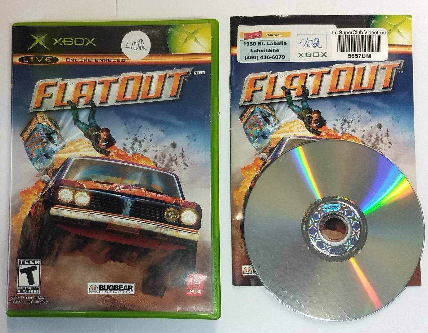 FLATOUT (XBOX) - jeux video game-x