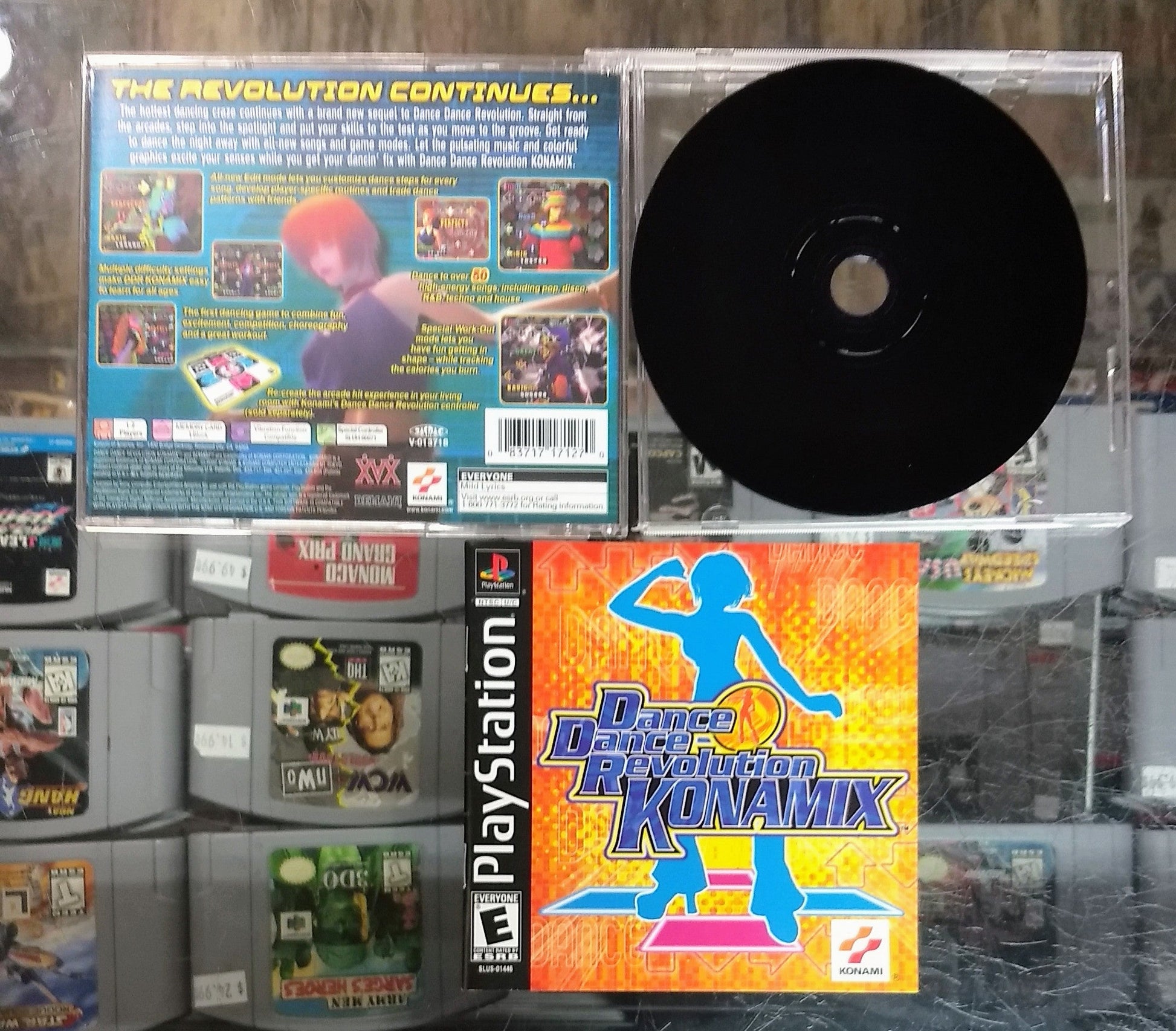 DANCE DANCE REVOLUTION DDR KONAMIX (PLAYSTATION PS1) - jeux video game-x